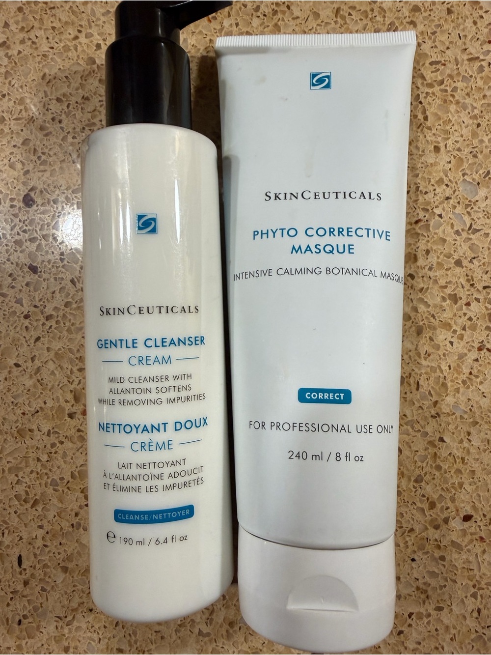 SkinCeuticals Gentle Cleanser Cream & Phyto Corrective Masque - White